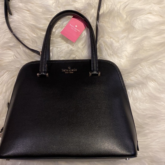 Kate Spade Medium Dome Patterson Drive Black Crossbody Satchel Purse Bag NWT - Picture 4 of 10